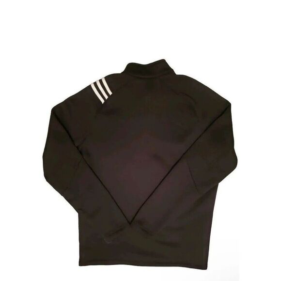 adidas ADVF19R751 Men Sz L Golf Tech 1/2 Zip Black Pullover - Picture 6 of 8